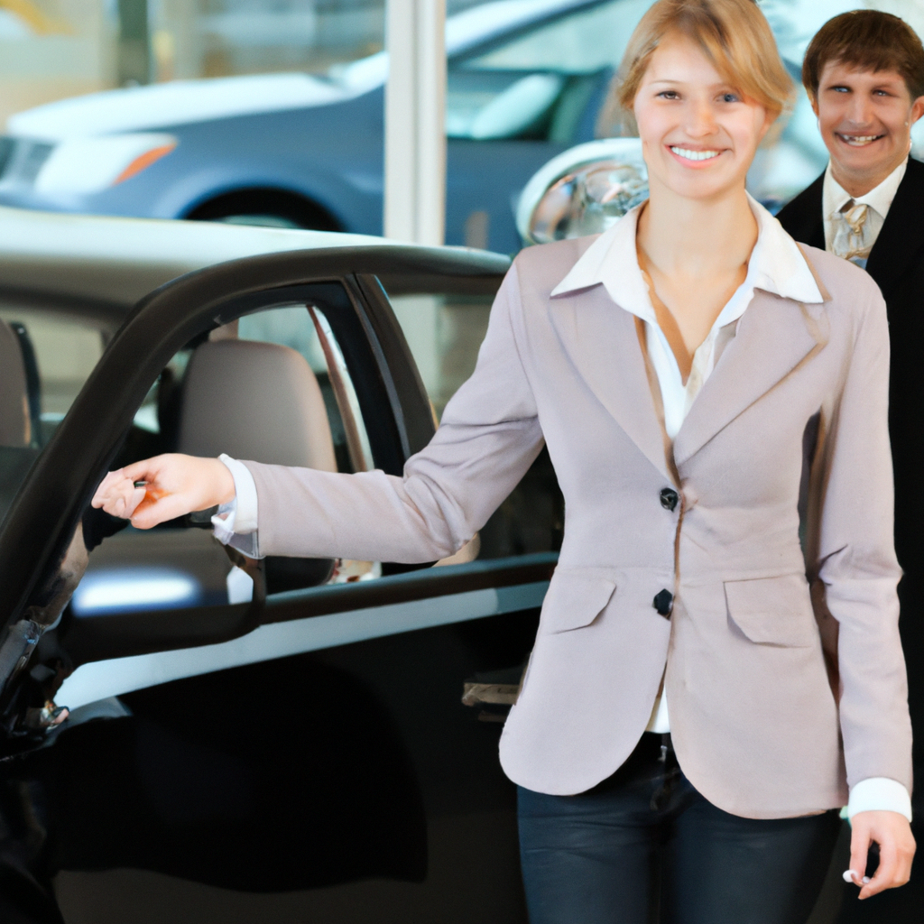Cliente donna soddisfatta